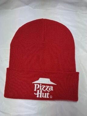 Pizza Hut Officially Licensed Merch Red Beanie Hat Toboggan NWOT
